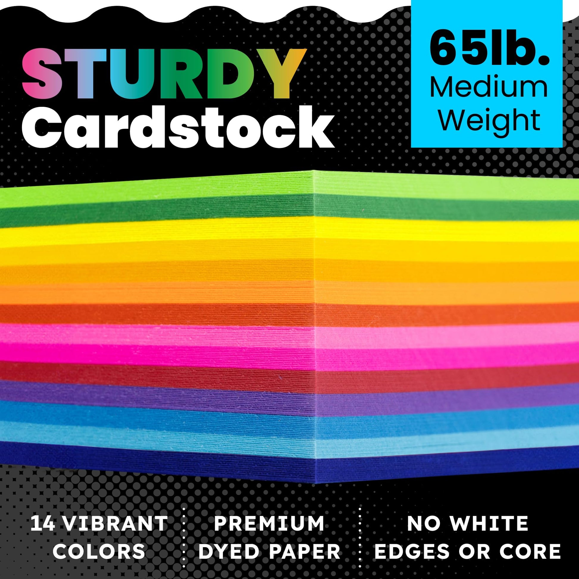 Hygloss Yellow Bright Colored Cardstock - 8.5x11-Inch, 90 Sheets, 65 lb/ 176 gsm, Fade-Resistant, Acid-Free Color Card Stock Paper