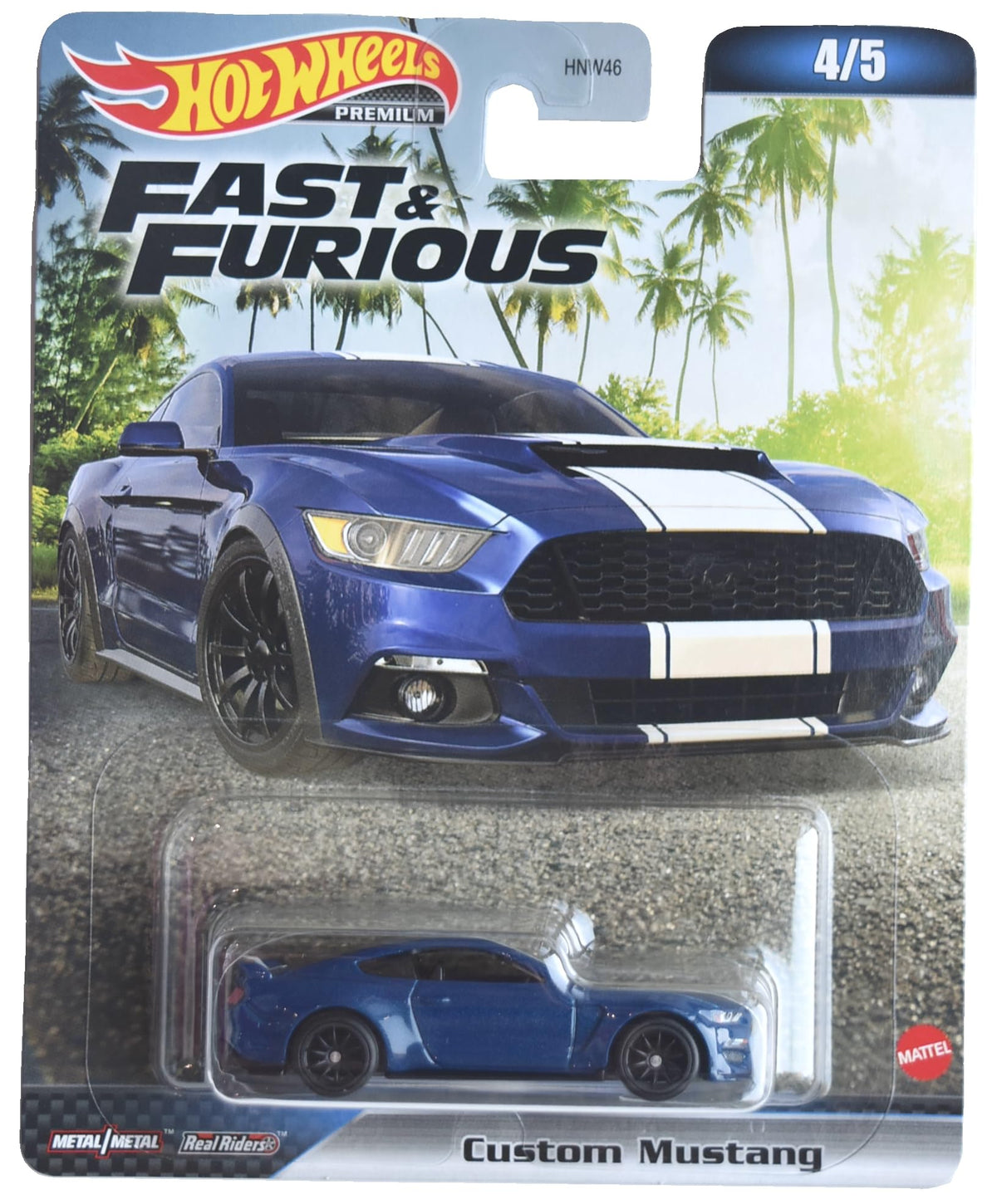 Hot Wheels Custom Mustang, Fast & Furious 4/5 [Blue]