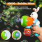 Sloosh Easter Bunny Bubble Gun for Toddler with Light, Bunny Toys for Kids Ages 3-8, Rabbit Bubble Machine Gun with 6 Refill Solution for Party