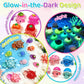 YOSMAKIY 30 Pcs Luminous Mini Resin Turtles Glow in The Dark,Tiny Sea Turtle Figurines for Fairy Garden, Micro Landscaping, Dollhouse Decor, DIY