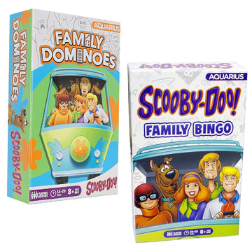 Scooby-Doo Family Games Bundle - Family Bingo Game & Double 6 Dominoes Game, Officially Licensed Scooby-Doo Games for Kids & Adults by AQUARIUS
