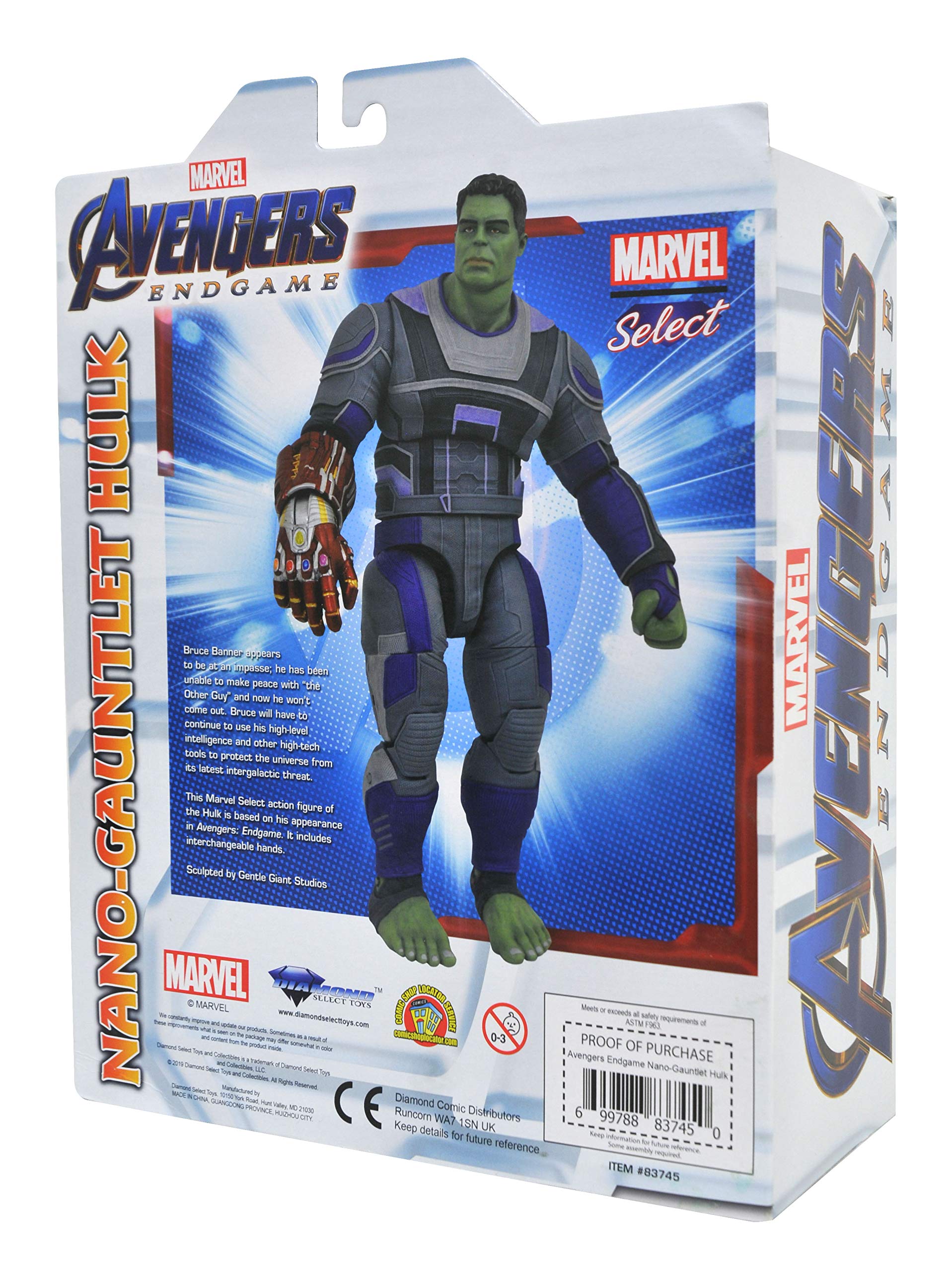 Marvel Select: Avengers Endgame Nano-Gauntlet Hulk Action Figure