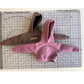 AQQeenmiu 1/6 Scale Purple Sweatsuit Doll Clothes Set with Striped Socks and White Collar, Compatible with Standard Female Fashion Dolls