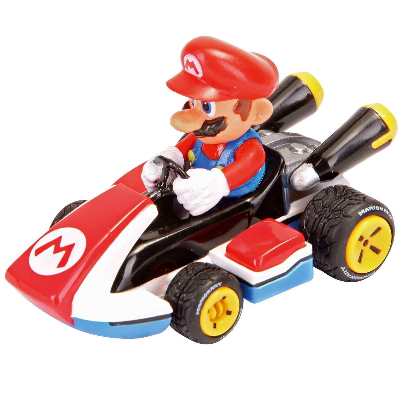 Carrera Pull & Speed 15813016 Official Licensed Kids Toy Car Pull Back Vehicle for Ages 3 and Up - Mario Kart Mario/Wild Wing Mario/Mach 8 Mario