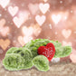 DolliBu I Love You Valentine Plush Alligator - Cute Stuffed Animal with Red Heart and Name Personalization Gift for Valentines Day, Birthday