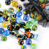 POPLAY Colorful Glass Marbles, 0.6 Inch Marbles Bulk