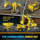 HBUDS Robot Building Kits, 5-in-1 Stem Toys for Boys Age 8-14, APP & Remote Control Excavator Kids Construction Toys, Programmable Erector Sets