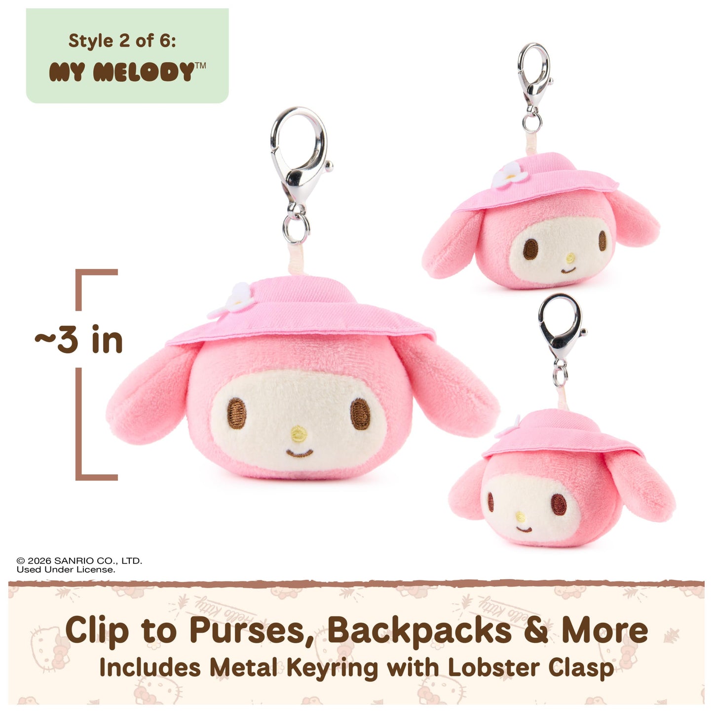 GUND Hello Kitty & Friends 3-Inch Surprise Camping Plush (1 of 6 Styles)