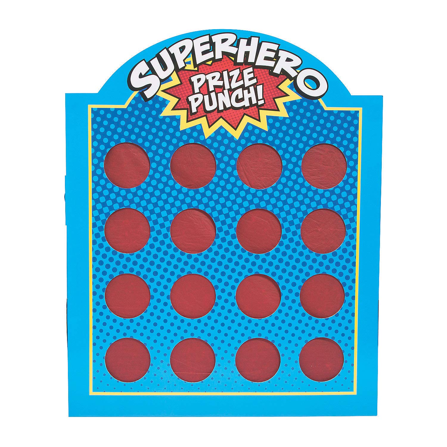 Fun Express Superhero Prize Punch Game (16 Prize Holes)