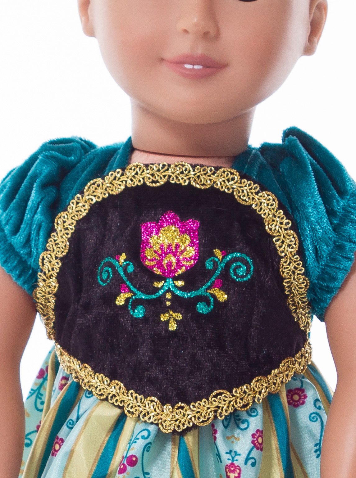Little Adventures Scandinavian Princess Coronation Doll Dress - Doll Not Included - Machine Washable Child Pretend Play and Party Doll Clothes with No