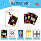 9 Pocket Card Binder,Trading Card Binder 900 Pockets,Card Collection Albums Holder,50 Removable Sleeves,Double Sided Pocket,with Zip and Portable