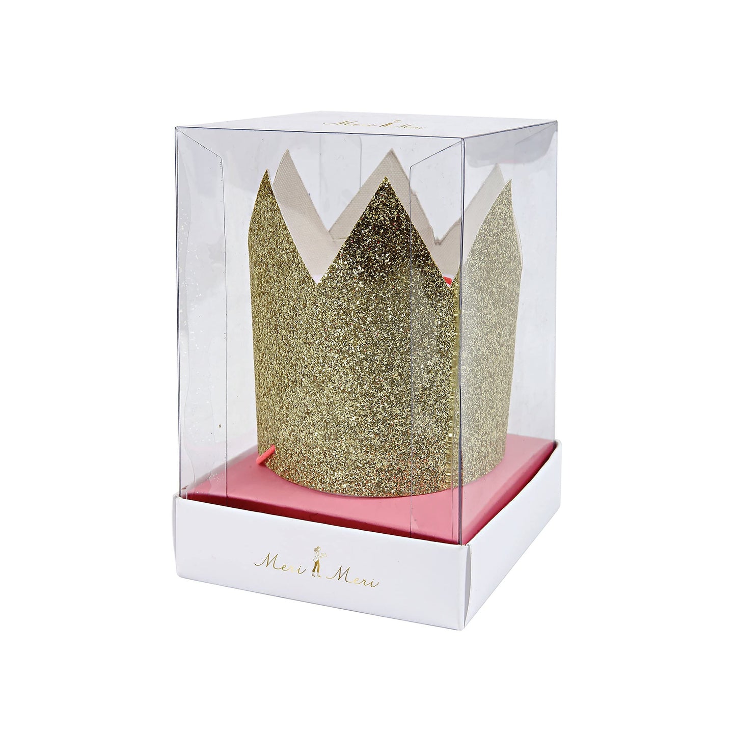 MERI MERI Gold Mini Glittered Crowns, 1 EA