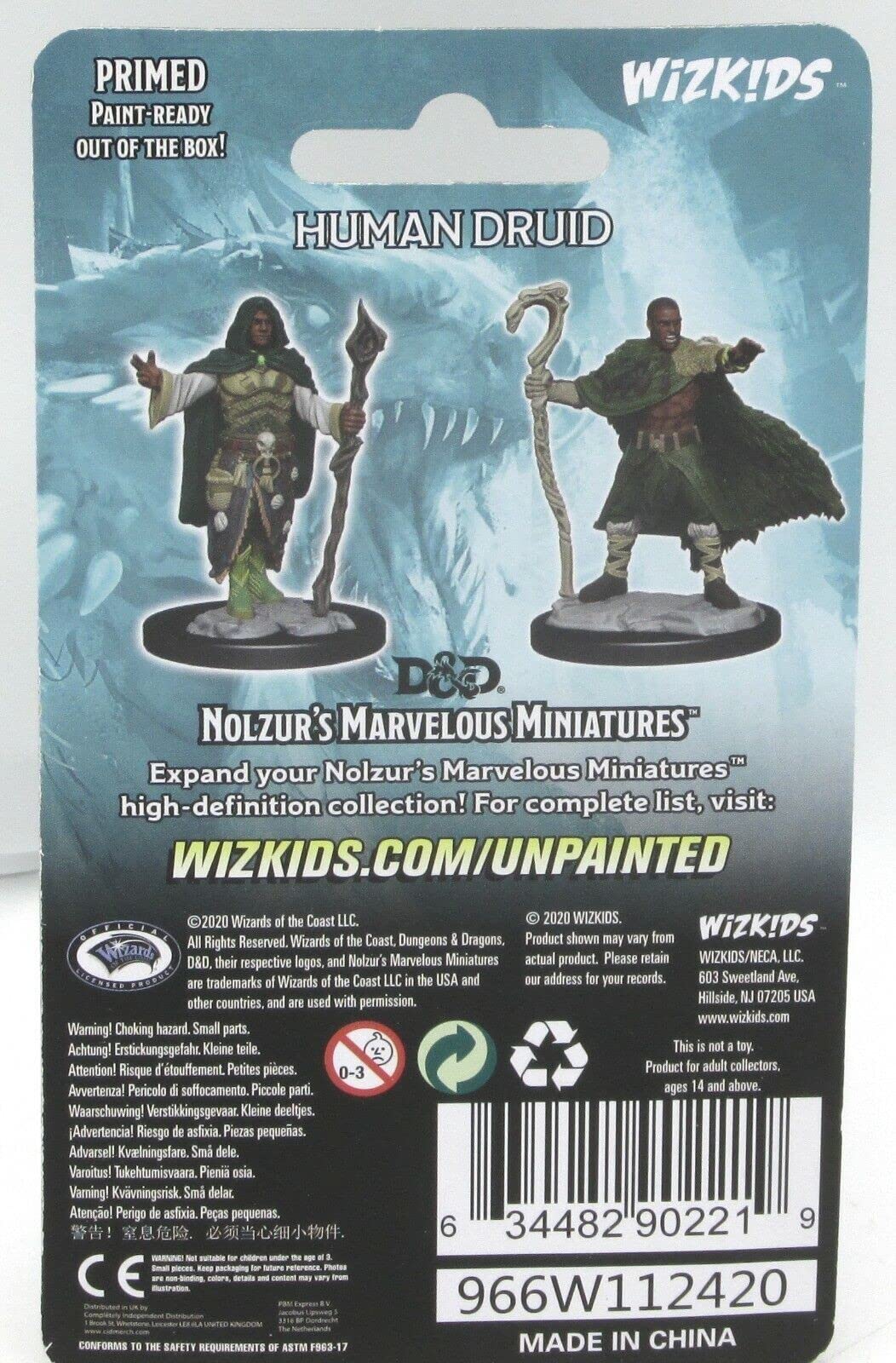 Human Druid Male D&D Nolzur's Marvelous Unpainted Miniatures