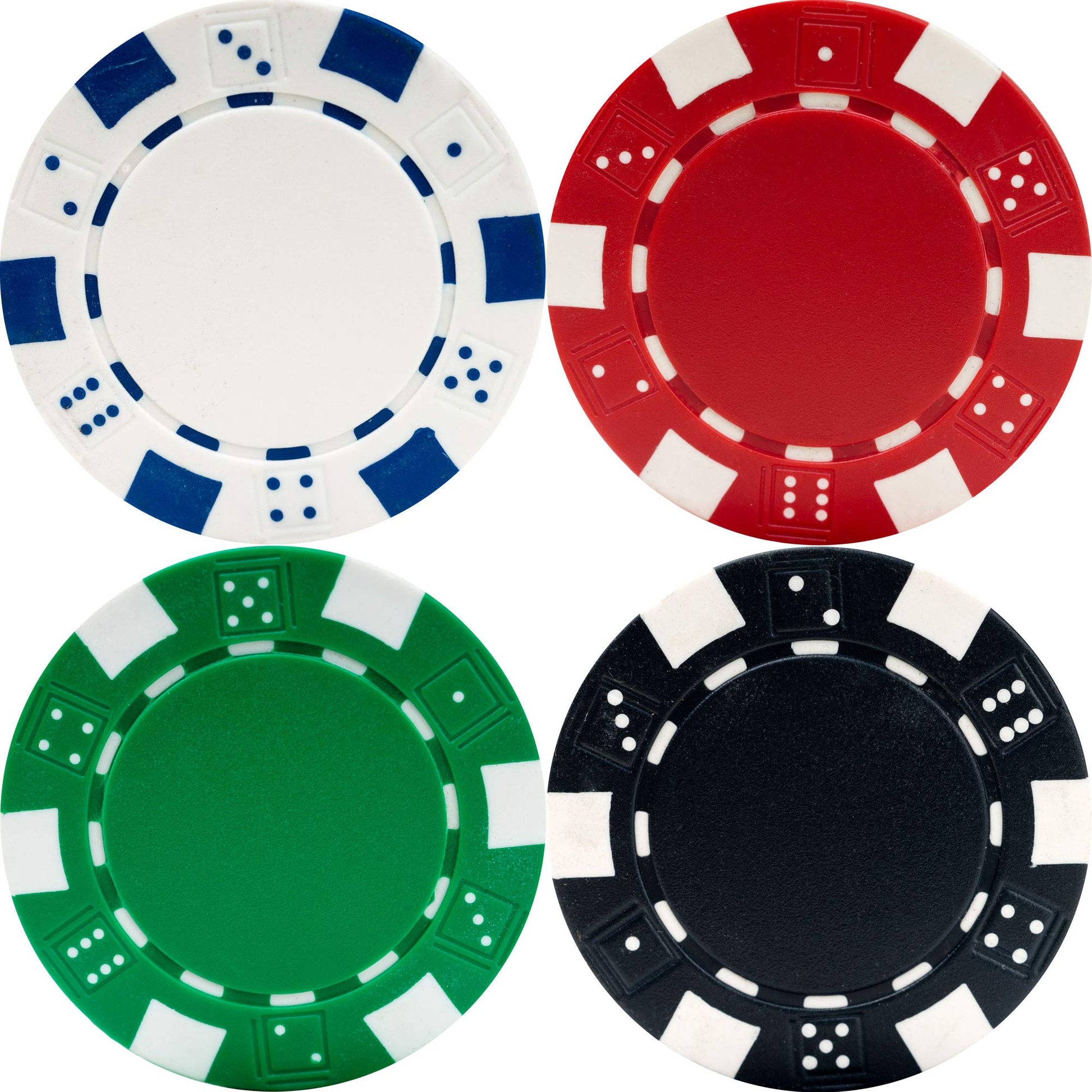 Poker Chip Set - 11.5g Poker Set with Cards, Buttons, Carrying Case, and 500 Chips for Texas Hold'em and Blackjack Games by Trademark Poker