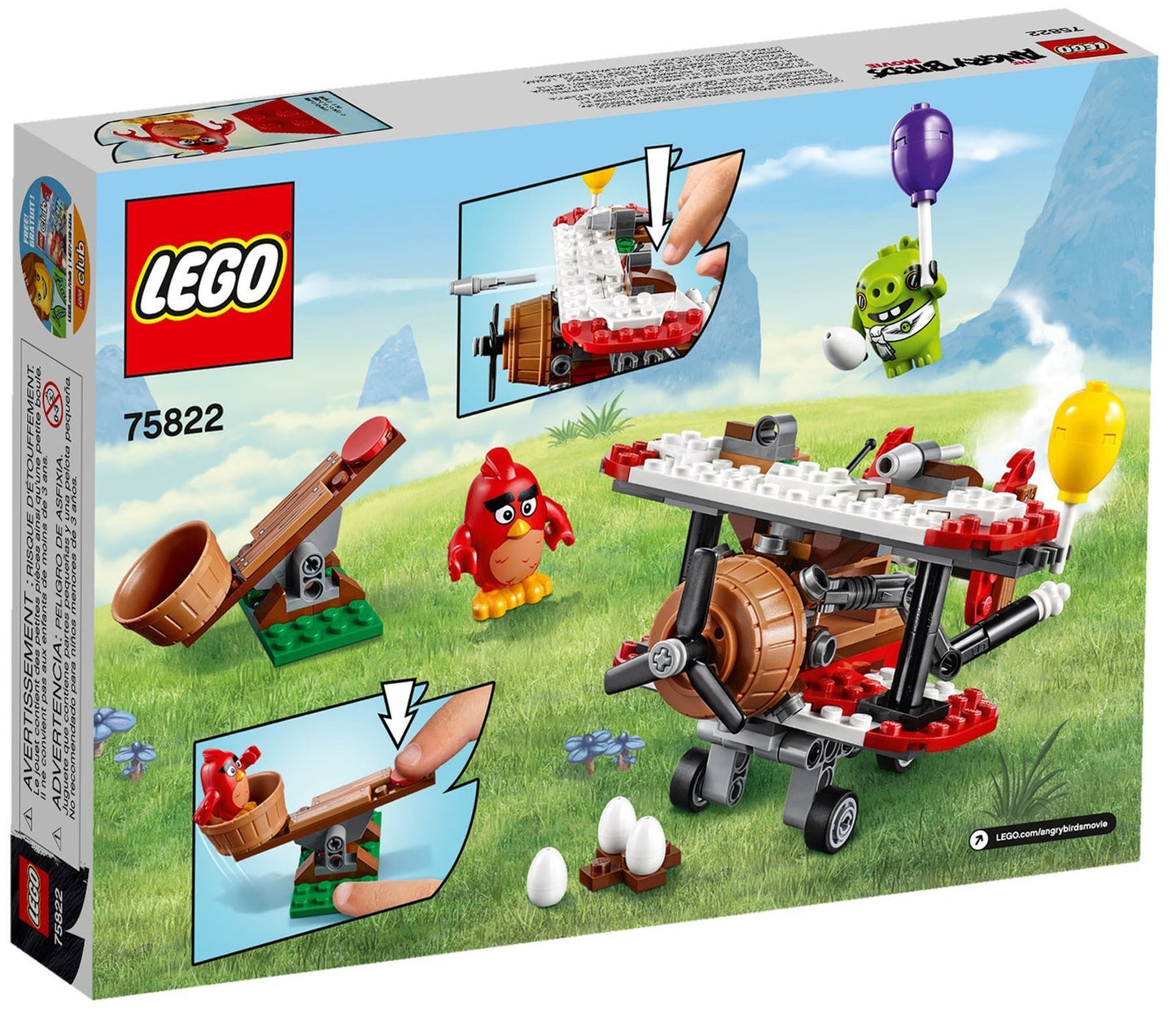 LEGO Angry Birds 75822 Piggy Plane Attack Building Kit (168 Piece)