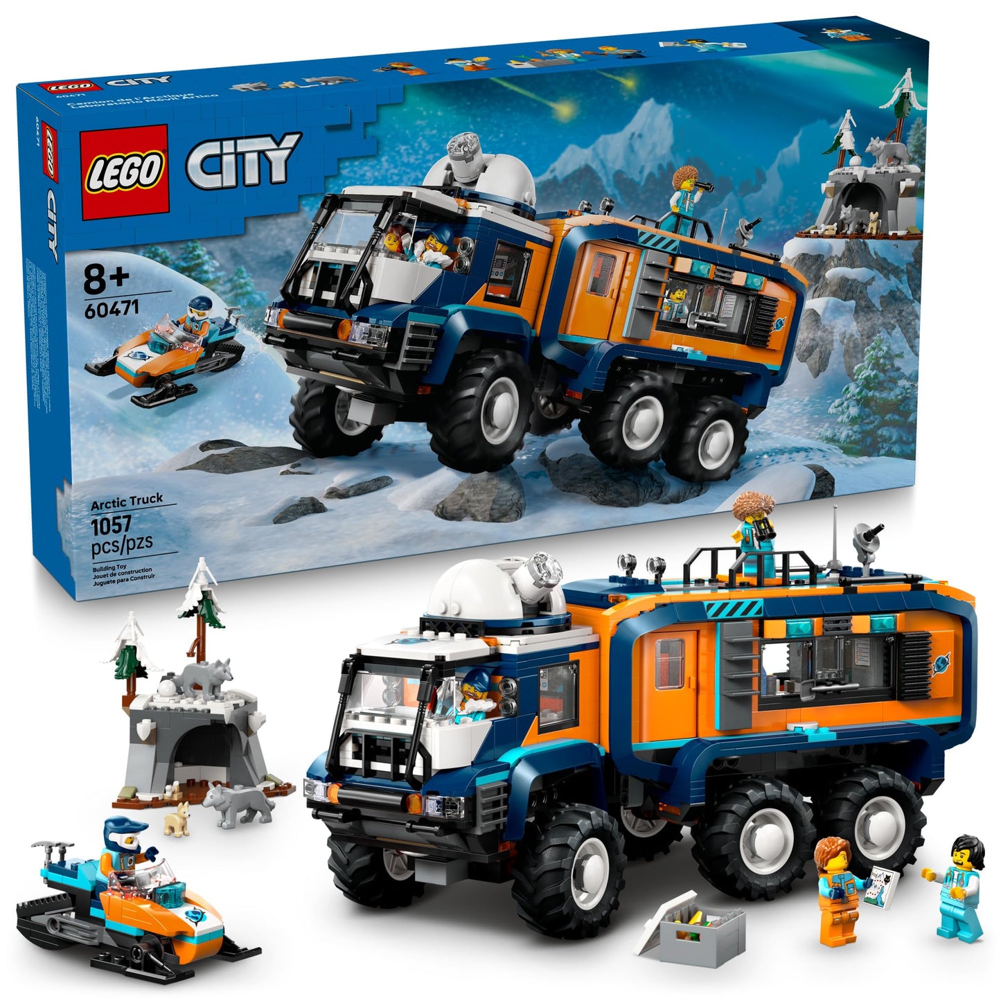 LEGO City Arctic Explorer Science Lab Truck Building Toy - STEM Pretend Play Set for Boys & Girls, Ages 8+ - Buildable Toy Truck for Kids W/5