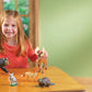Learning Resources Jumbo Forest Animals - Fine Motor Skills for Children , School Figurines for Kids, Montessori Toddler, Imaginative Play , Party