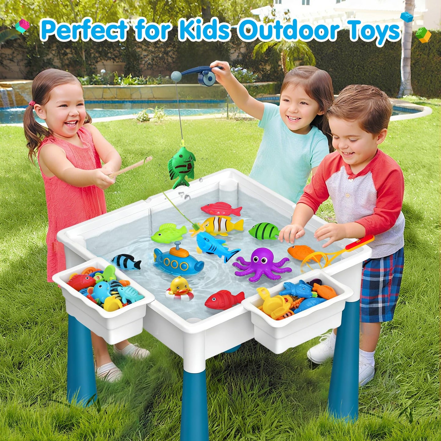 OCATO Kids Activity Table Toddlers Kids Table and Chair Set Water Tables