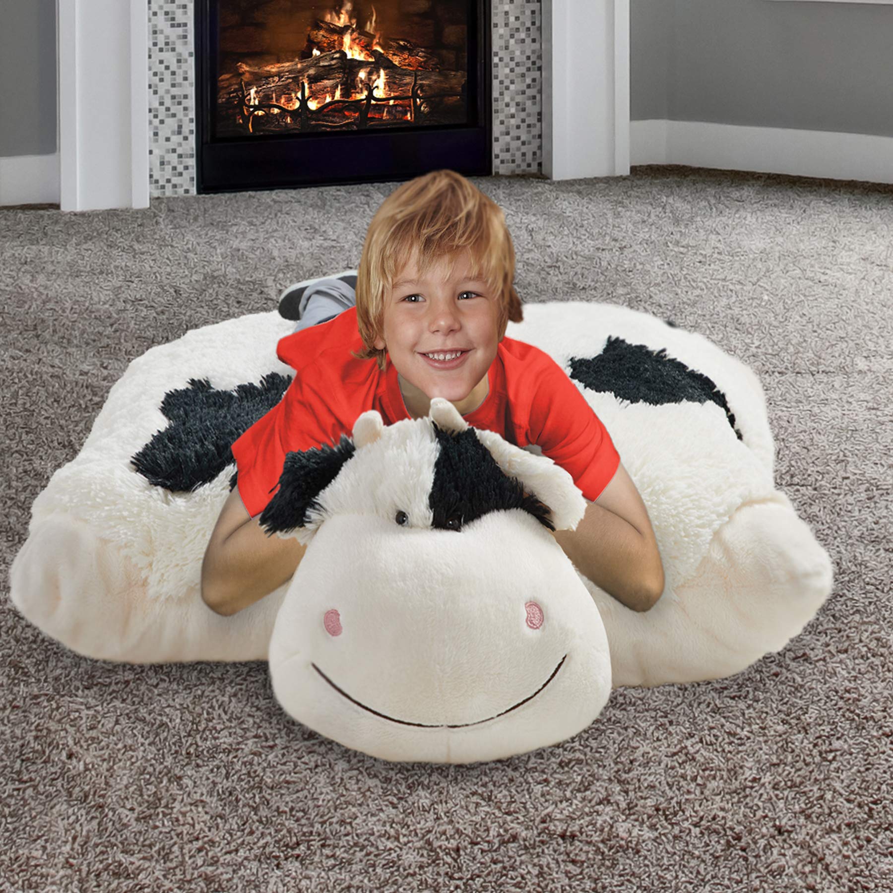 Pillow Pets Cozy Cow, 30" Jumbo Plush Toy