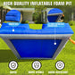 WARSUN Inflatable Ball Pit 10x10Ft with Built-in Blower Blue Foam Ball Pit for Hours of Fun Activities