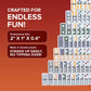 Deluxe Mexican Train Dominoes Set with Action Tiles - Fun New Twist with Skip, Draw, Reverse, Wild & More