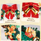 ROBOTIME Christmas Wreath with Red Bow, Pine Cones, Berries & Bells 3D Wooden Puzzles for Adults Creative Gifts for Holiday Window Fireplace Door