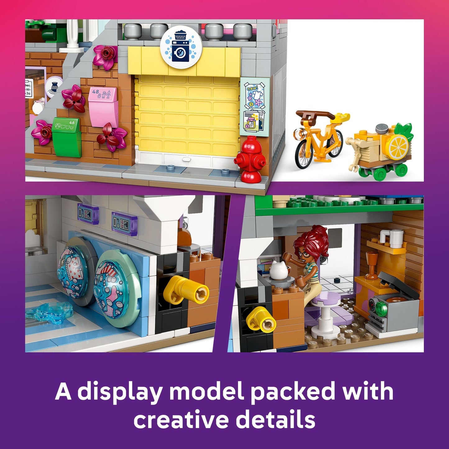 LEGO Friends Heartlake City Apartments and Stores Dollhouse - Toy Building Set for Kids, Girls and Boys, Ages 12+ - Gift Ideas for Birthday - with 7