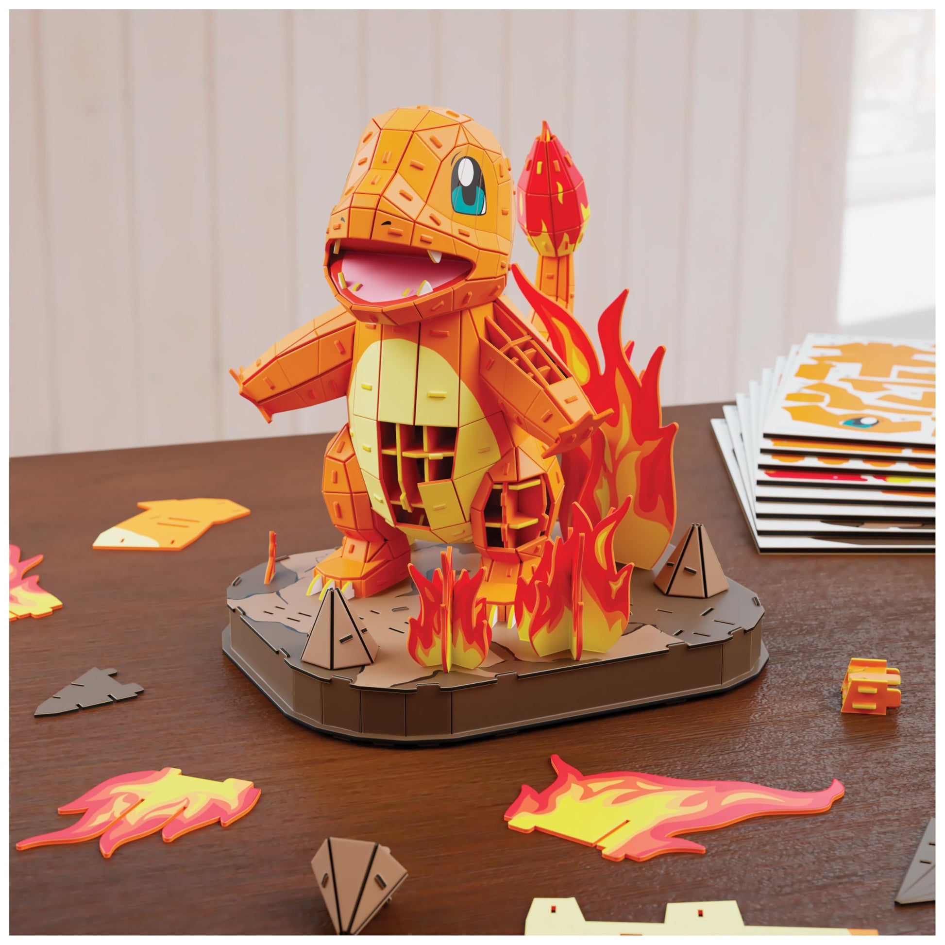 4D Build Pokémon Charmander 3D Puzzle Model Kit, Desk Décor, Shelf Display