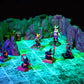 Dirt Cheap Dungeons Goblin Cavern Set - 143pc Modular Cave & Tunnel Kit - 5.5ft of Linear Walls for 1" Grid TTRPG - D&D, Pathfinder, Daggerheart