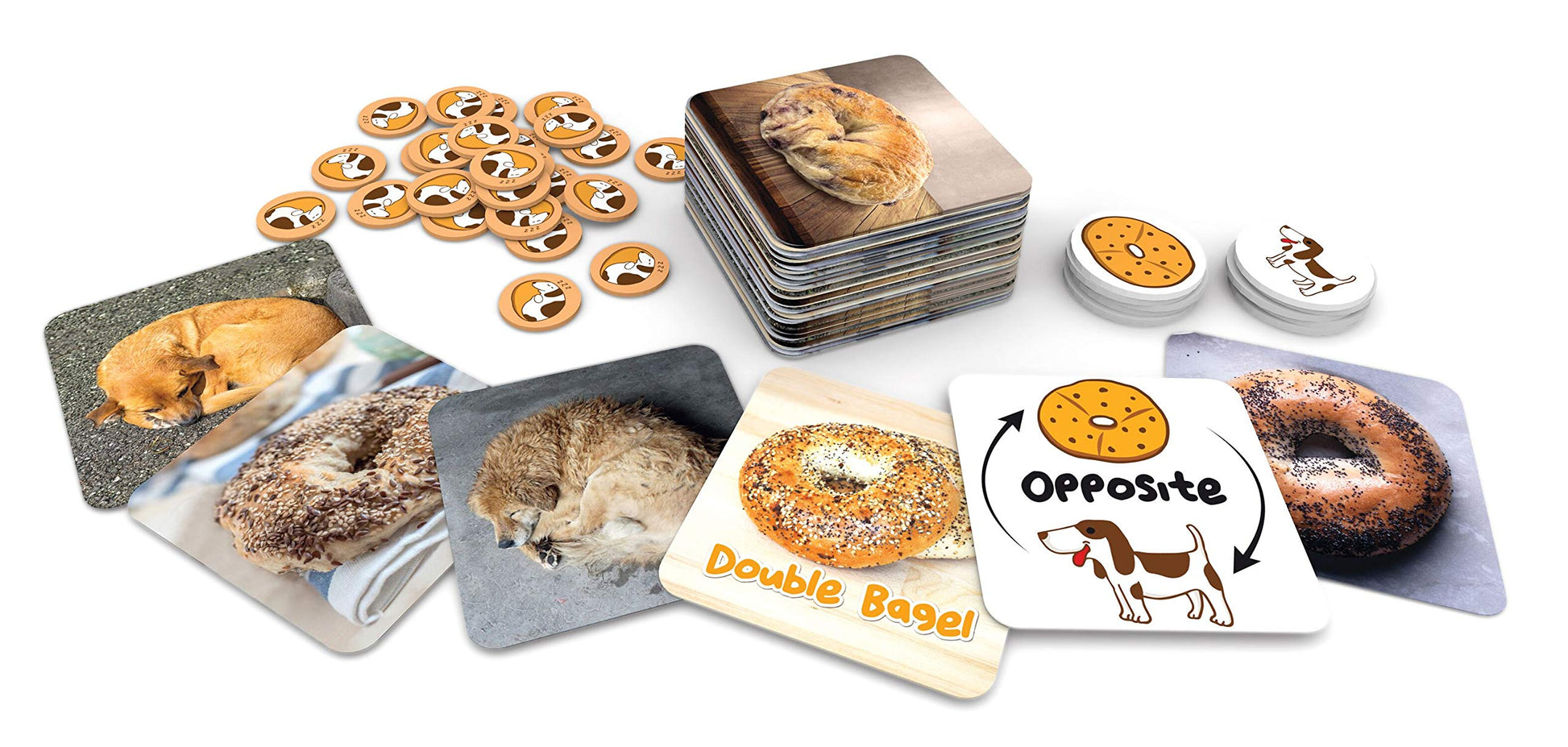 Beagle Or Bagel, Fast-paced Pattern-Recognition Game for Kids and Families, by Blue Orange Games, 2 to 6 Players, Ages 7 and Up