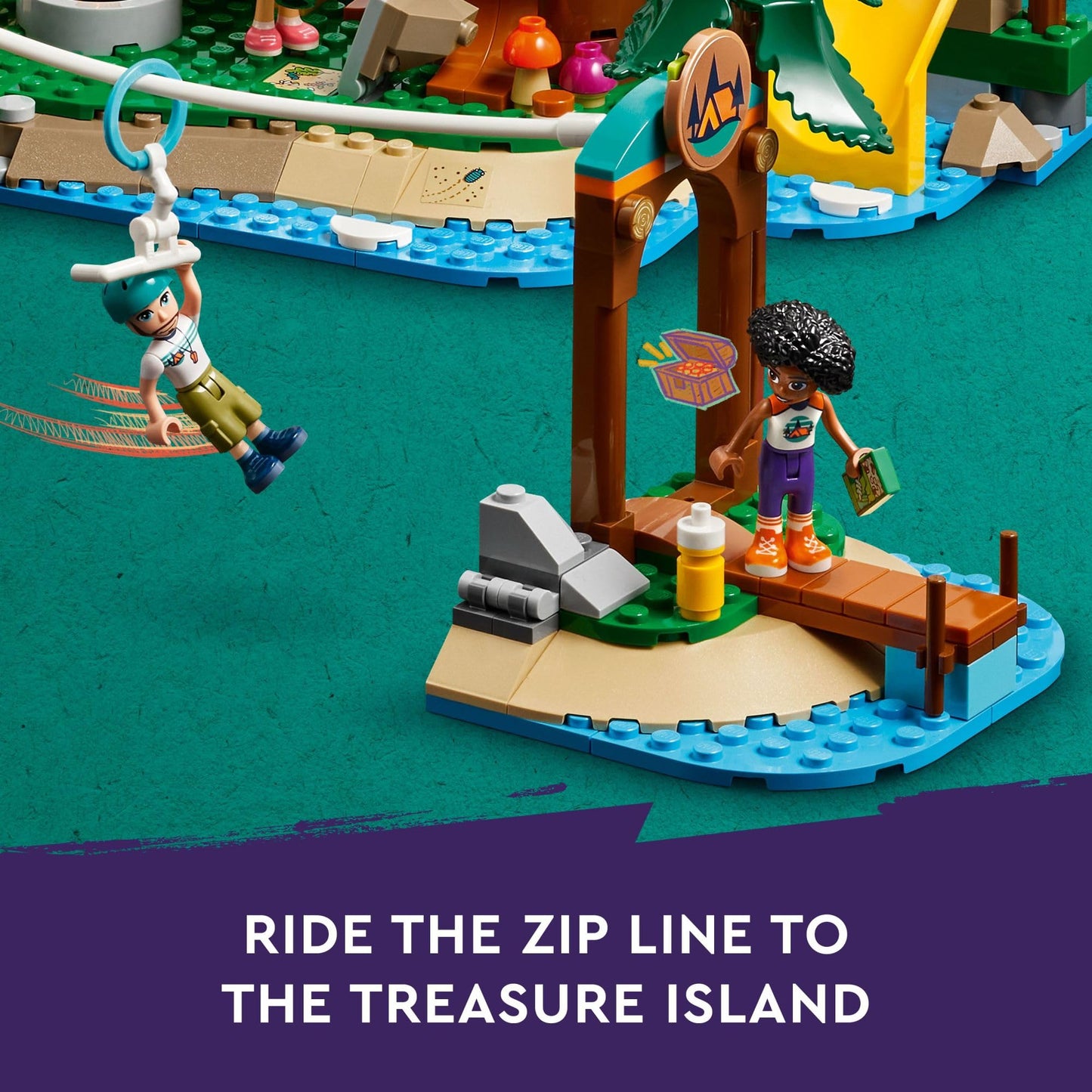 LEGO Friends Adventure Camp Tree House Building Toy - Pretend Play Toy Figures & Playsets for Girls & Boys, Ages 8+ Years - with 5 Mini Dolls & 5