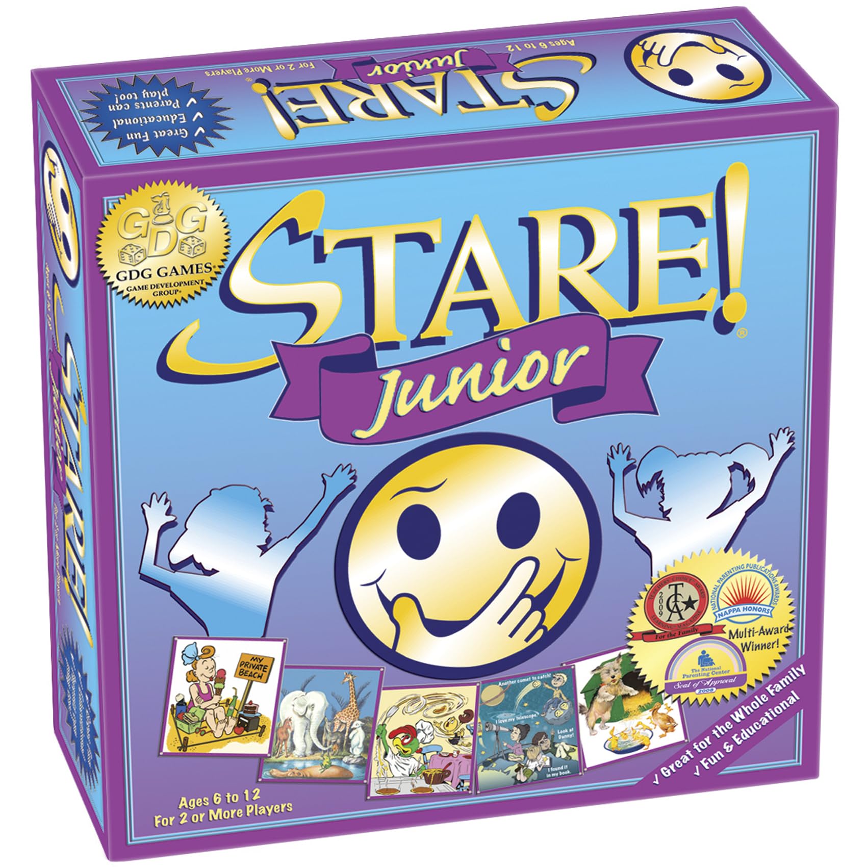 Stare Junior - The Award-Winning Game of Visual Recall, Where Fun Image Cards Challenge Kids’ Minds - Great for The Whole Family, Ages 6 & Up