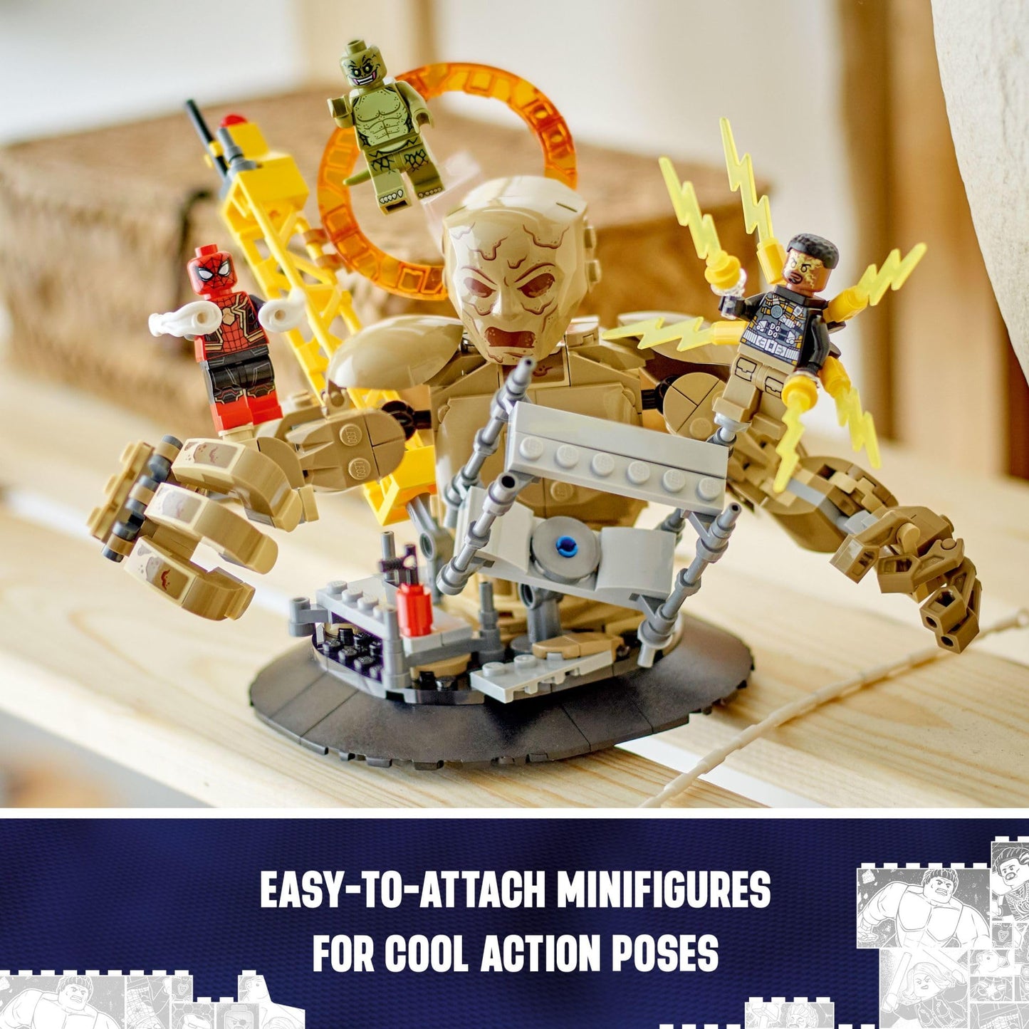 LEGO Marvel Spider-Man vs. Sandman: Final Battle Building Toy - Pretend Play Kids Toy for Fans - 10 Year Old Boy & Girl Birthday Gifts - with Movable