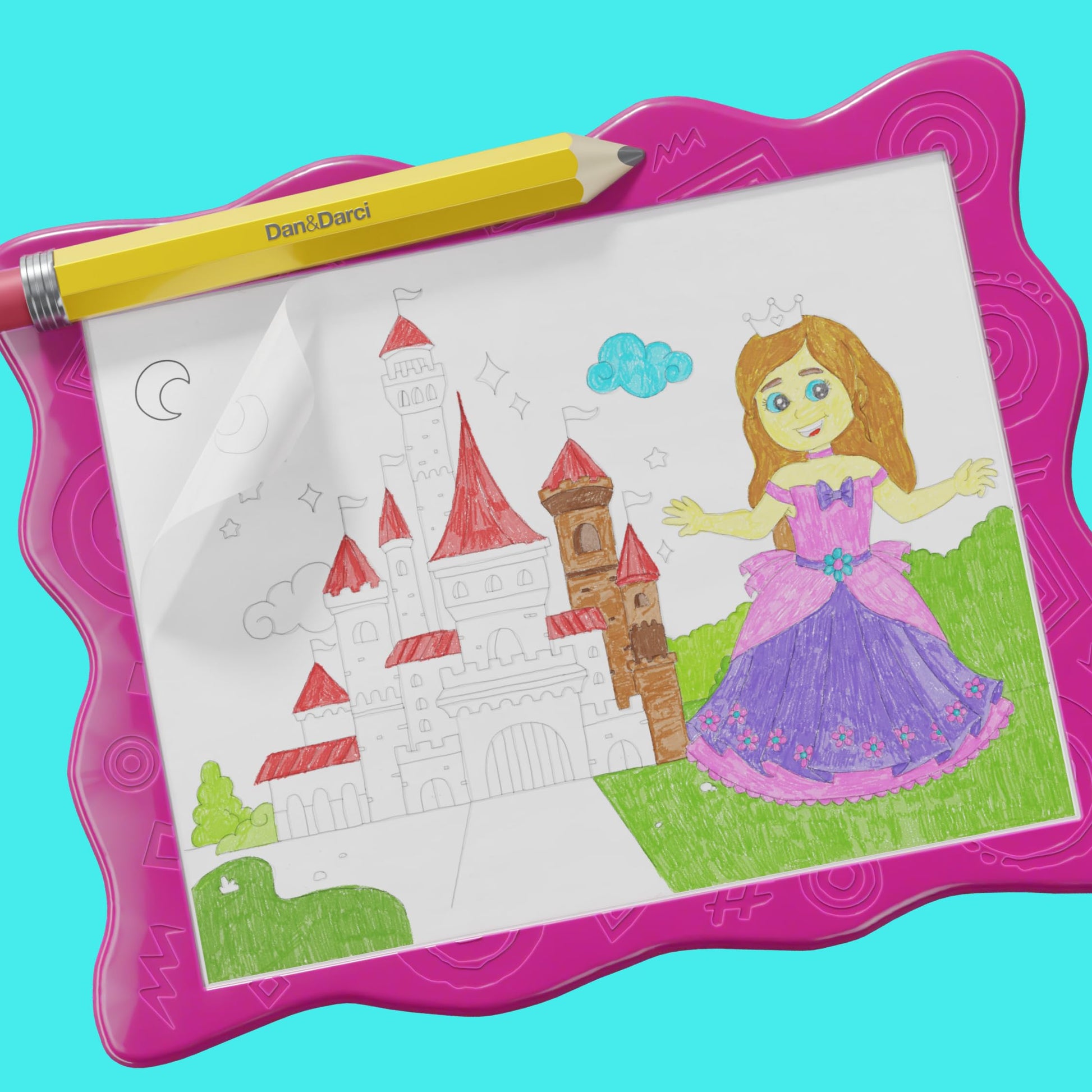 Dan&Darci Light Up Tracing Pad for Kids - Arts & Crafts Writing Drawing Tracer Board, Craft Kit for Girls & Boys Ages 6-12 - Birthday Toys Gifts Ideas
