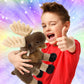 DolliBu Standing Moose Stuffed Animal - Soft Huggable Plush Toy, Adorable Playtime Cuddle Gift, Super Soft Moose Doll for Kids and Adults - 8 inches