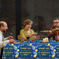TEMYAXU 3Pieces We Appreciate You Decorations Tablecloth, 71 * 43 Inch Thank You for All You Do Table Cover Blue and Gold Thank You Tablecloth