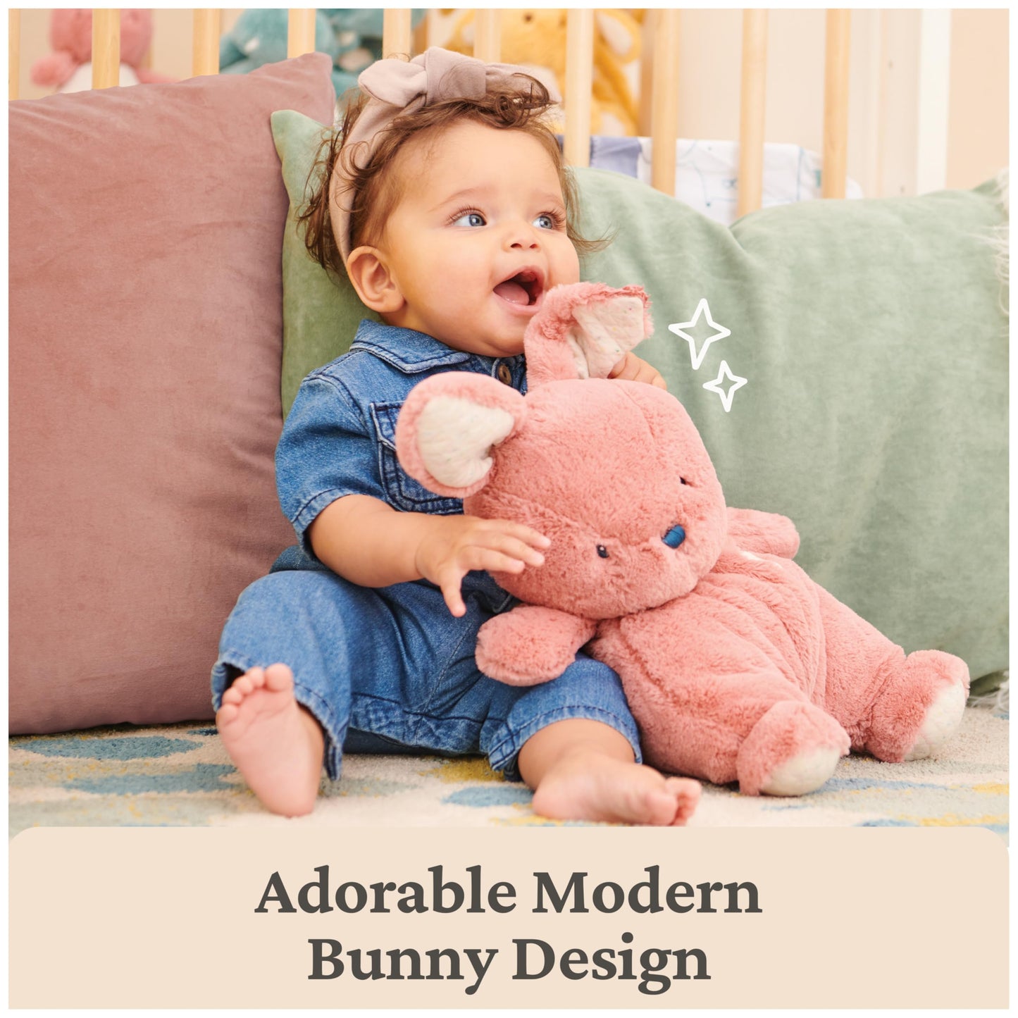 GUND Baby Oh So Snuggly Bunny 12.5-Inch Plush Toy, Ages 0+