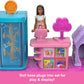 Barbie Mini BarbieLand Collectible Pet Boutique Playset with 1 1/2-Inch Doll, Product Display, Check Out Stand, Pet House & Cat Baskets