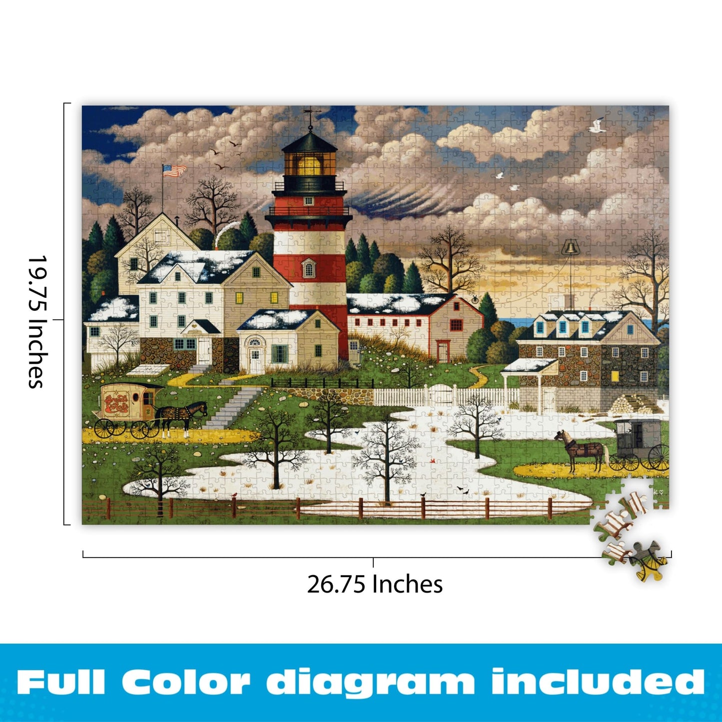 Buffalo Games - Charles Wysocki Twilight - 1000 Piece Puzzle for Adults