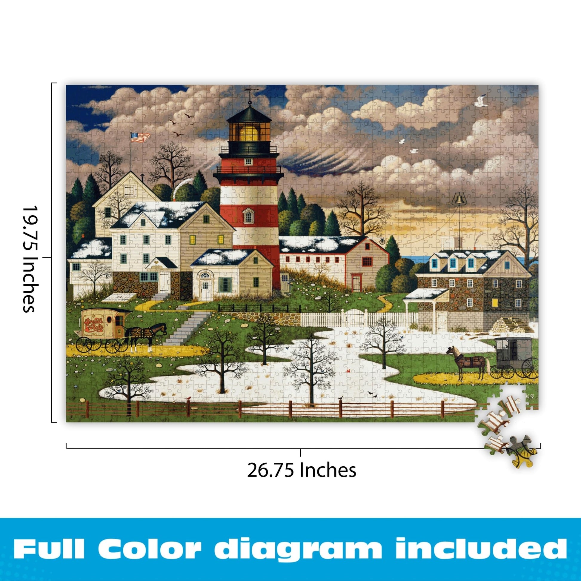 Buffalo Games - Charles Wysocki Twilight - 1000 Piece Puzzle for Adults