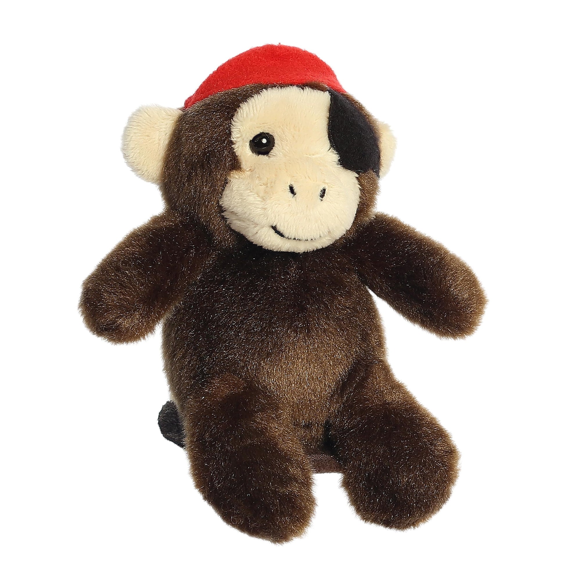 Aurora® Adorable Shoulderkins™ Cheeky Buccaneer Monkey™ Stuffed Animal - Fun Buddy that Can Go Everywhere with You - Perfect for Kids 3+ Years
