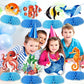 12 pcs Ocean Sea Animals Honeycomb Centerpieces Ocean Themed Birthday Party Decorations Tropical Beach Themed Party Decorations Fish Crab Turtle