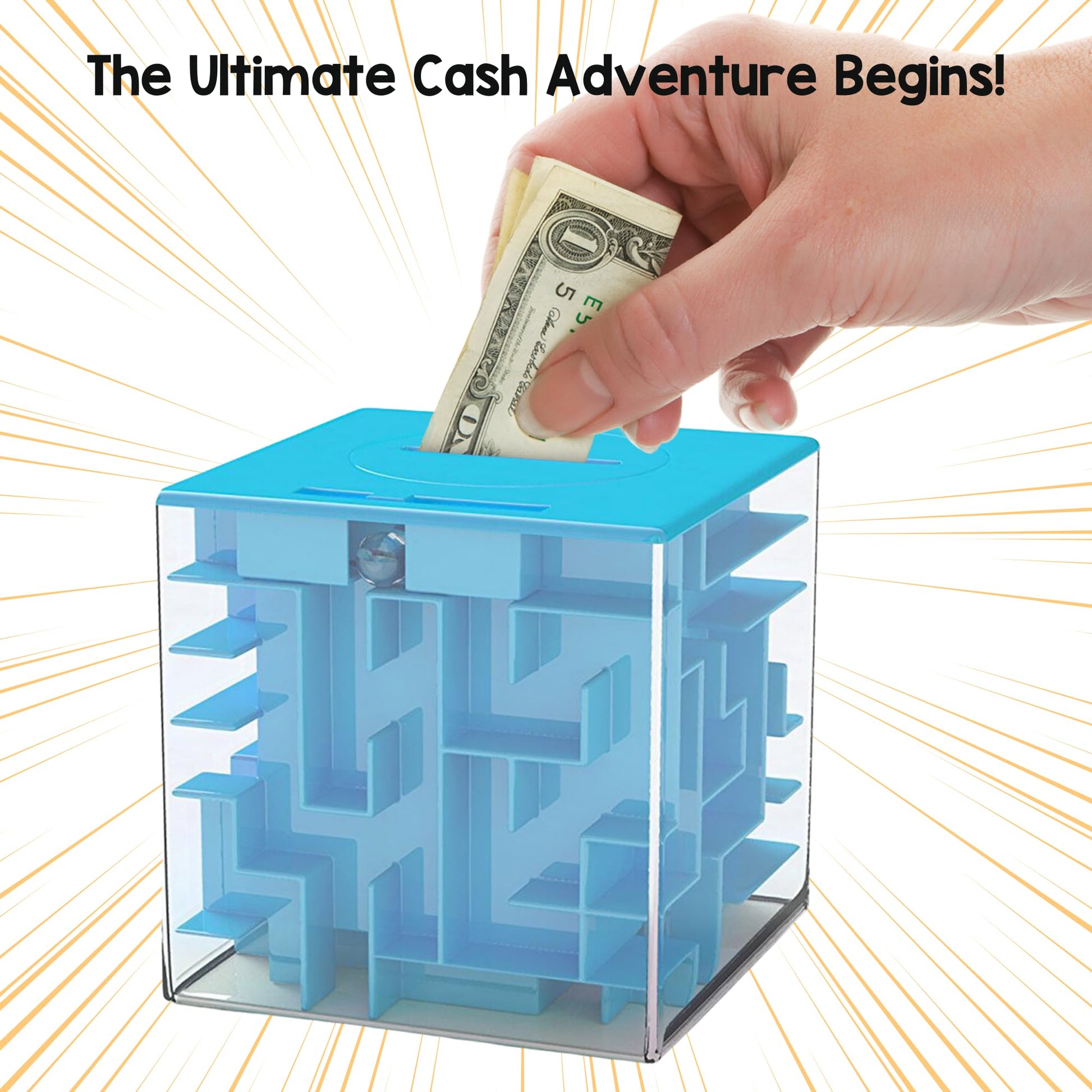 Money Gift Box Puzzle - Most Fun & Annoying Mystery for Adults, Money Box for Cash Gift Pull for Kids, Money Maze Puzzle for Adults Cash for Kids