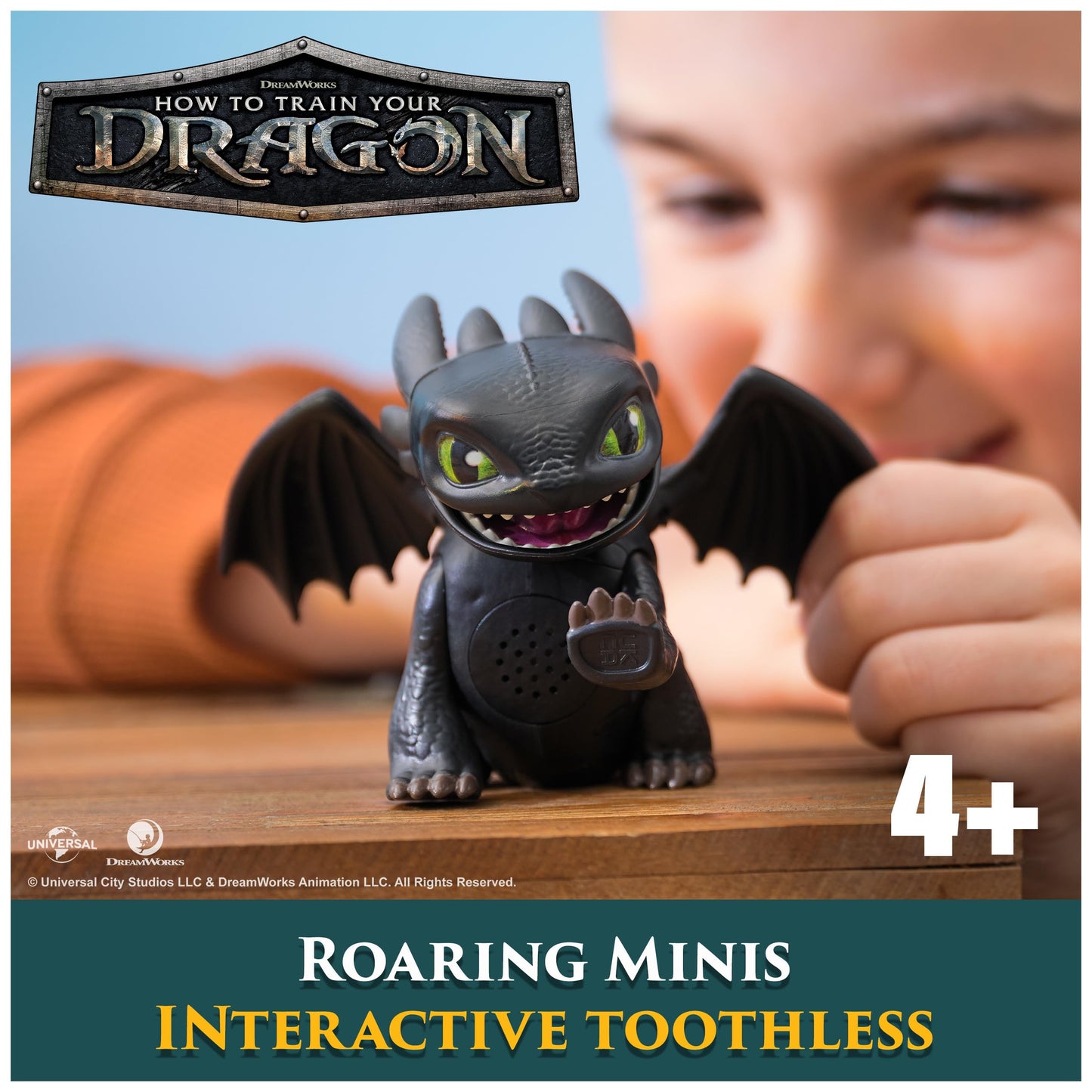 DreamWorks Dragons Roaring Minis Toothless Interactive Dragon Toy