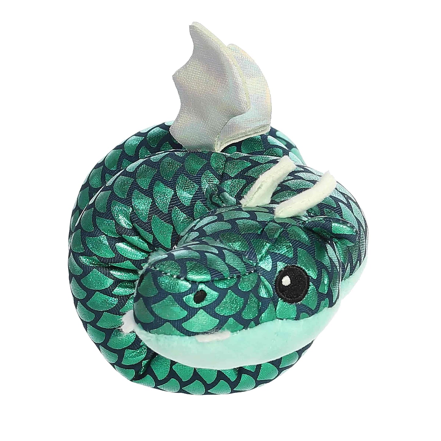 Aurora® Playful Wrist Wranglers™ Viridian Dragon™ Stuffed Animal - Vibrant Colors for an Eye-Catching Design - Perfect for Kids and Costumes - Green 8