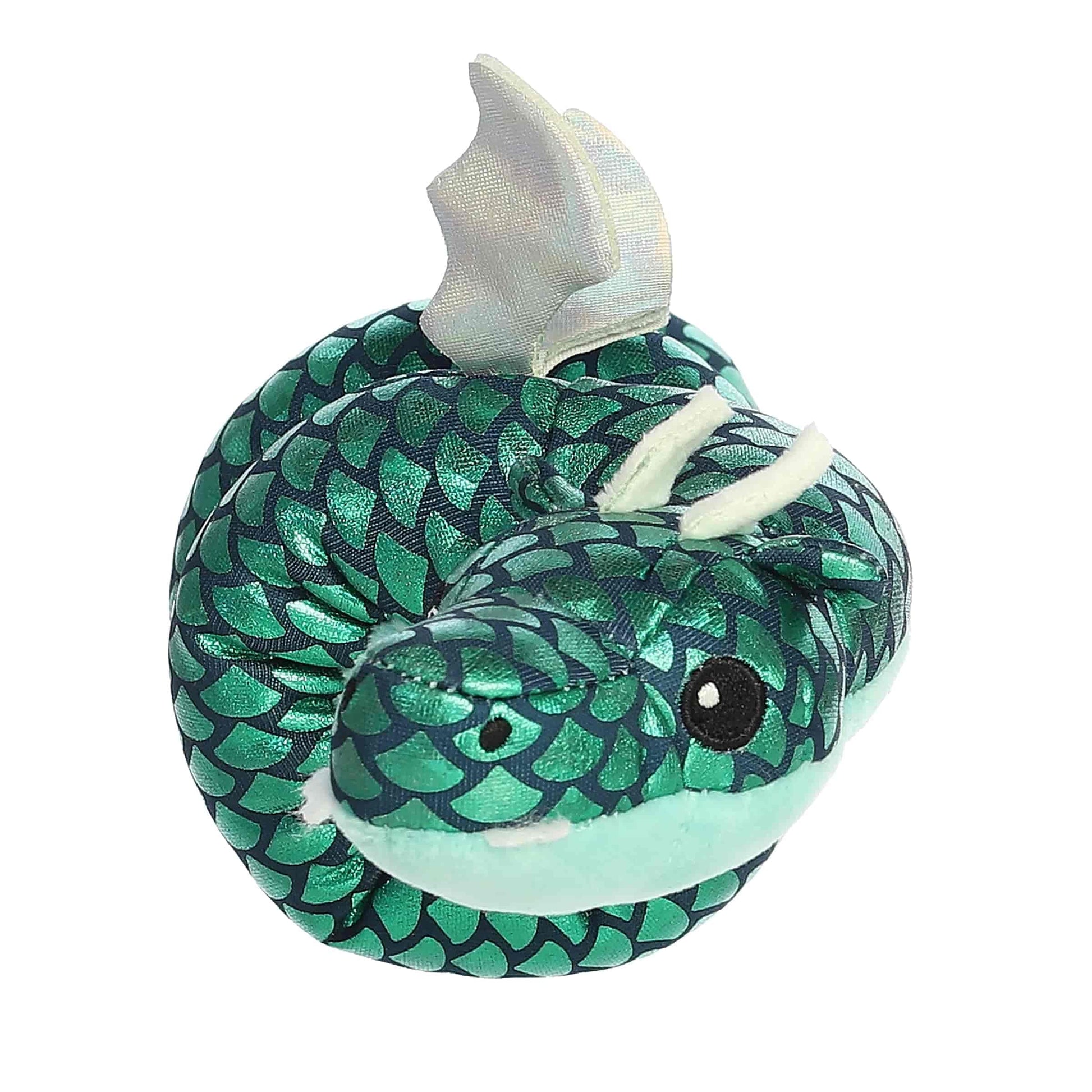 Aurora® Playful Wrist Wranglers™ Viridian Dragon™ Stuffed Animal - Vibrant Colors for an Eye-Catching Design - Perfect for Kids and Costumes - Green 8