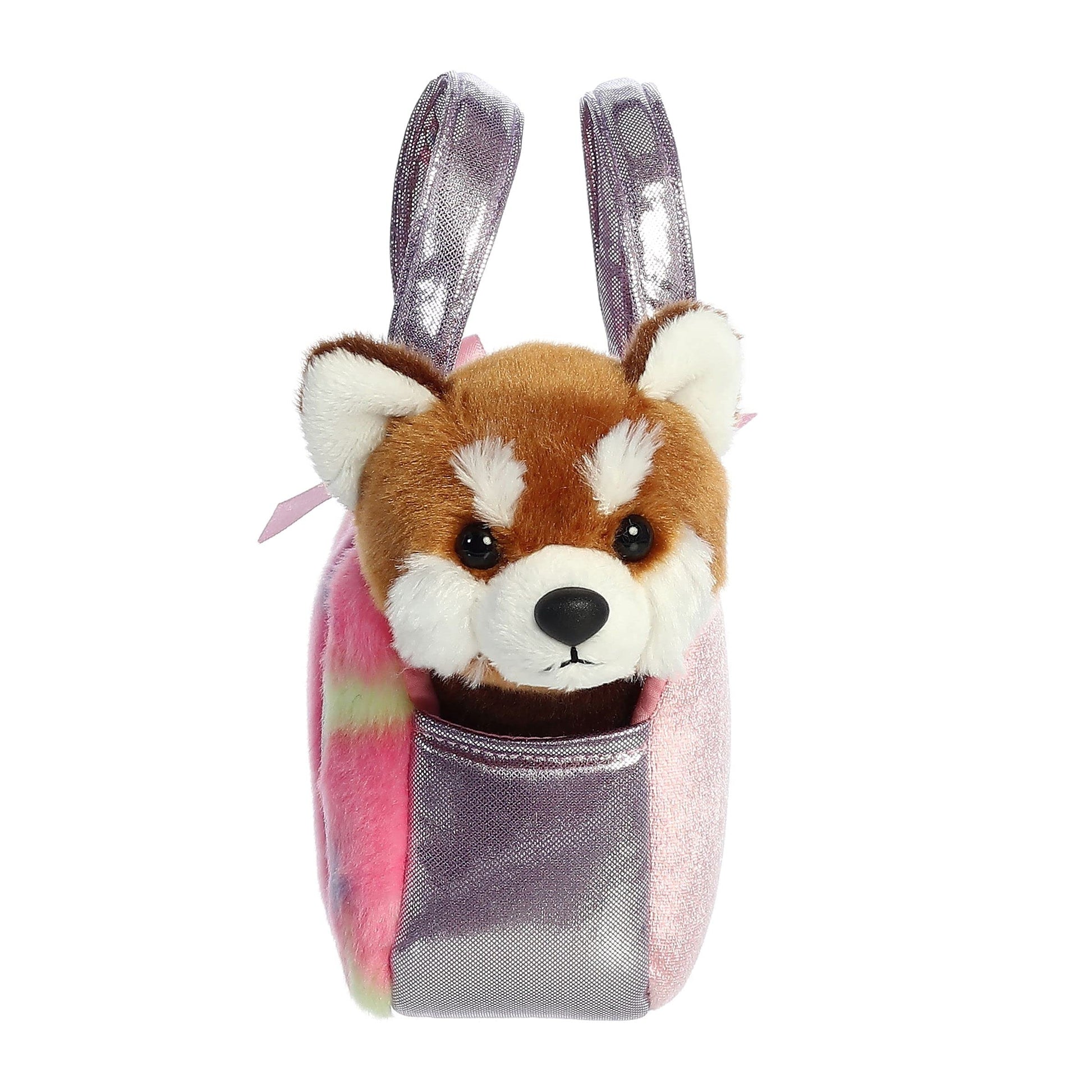 Aurora® Fashionable Fancy Pals™ Jellyroll Red Panda™ Stuffed Animal - Plush with Stylish Purse for Dress Up Fun - Perfect for Kids 3+ Years, Costumes