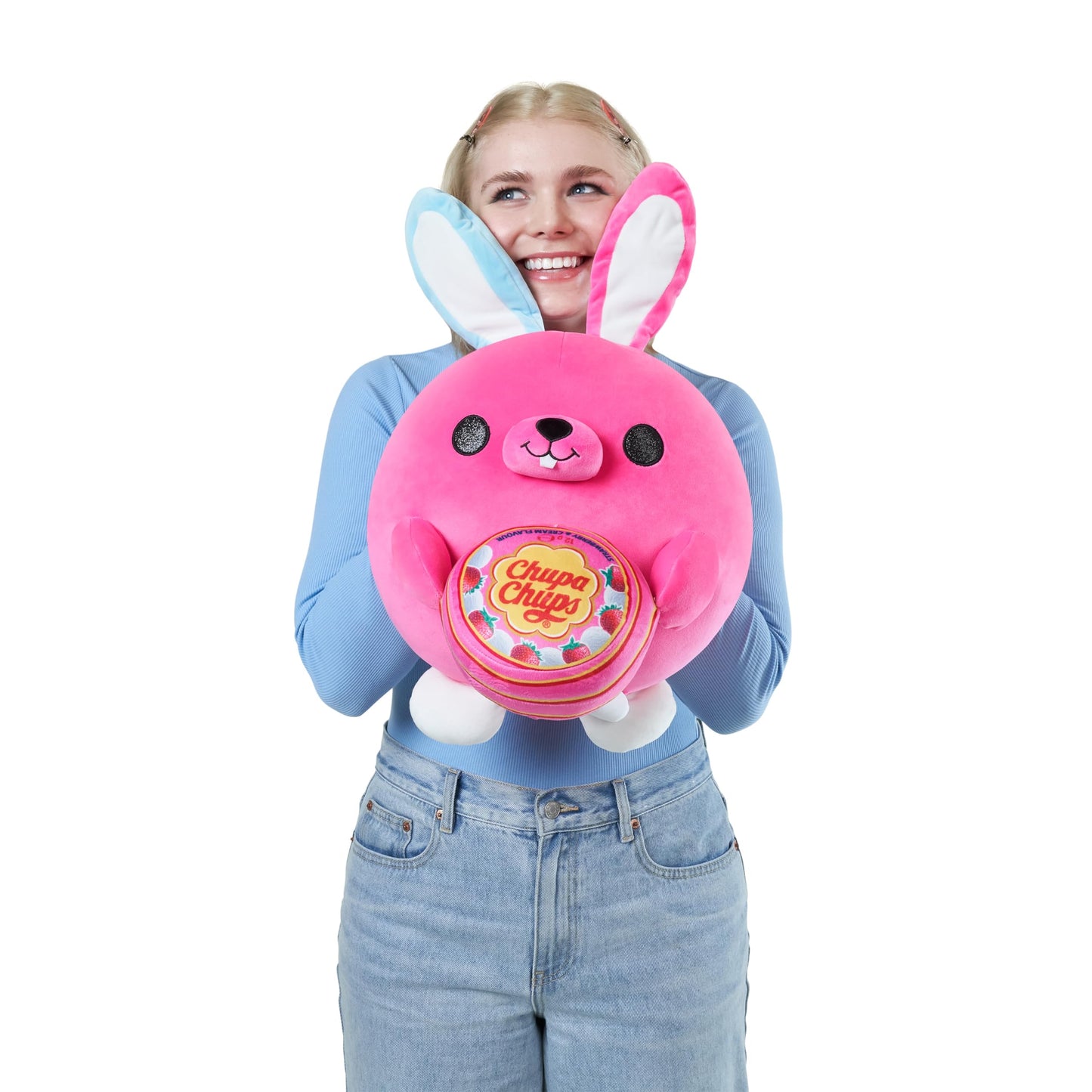 Snackles (Chupa Chups) Bunny Super Sized 14 inch Plush by ZURU, Ultra Soft Plush, Collectible Plush with Real Licensed Brands, Stuffed Animal
