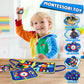 Guolely Busy Board Montessori Toy for 3-6 Year Old Toddlers - Educational Activity Developing Sensory Board for Fine Basic Dress Motor Skills - Travel