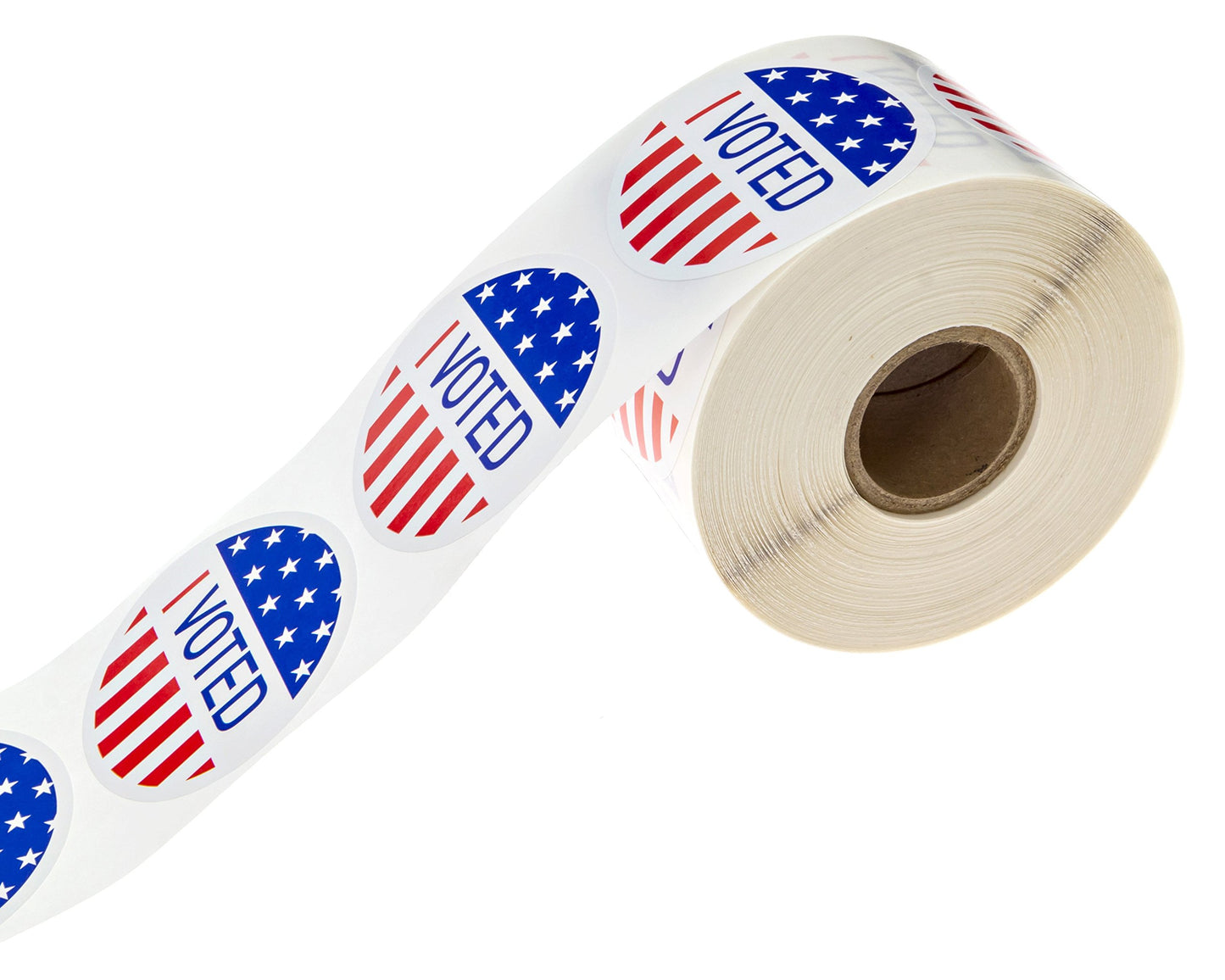 I Voted Stickers / 500 Patriotic Voting Election Stickers / 2" Round Red White Blue Vote Label/Made in The USA